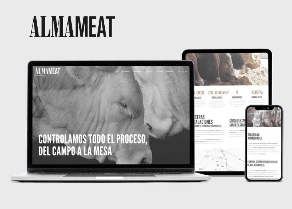 NEW WEBSITE almameat.com beef and veal industry of Navarra